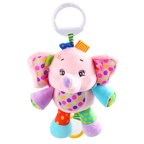 SOZZY toys baby plush doll 0-3 years old baby soothing bell car hanging bed hanging toys wholesale