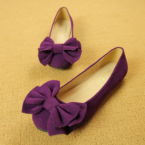 166-1 2026 spring students scoop shoes flat single-layer shoes women's bow large size 4043 women's shoes for pregnant women
