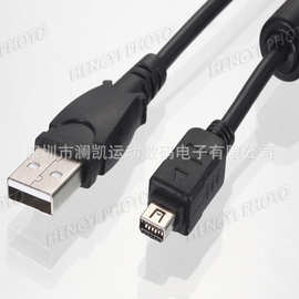 数码相机数据线 CB-USB5/CB-USB6 12P USB 12针 适用奥林巴斯