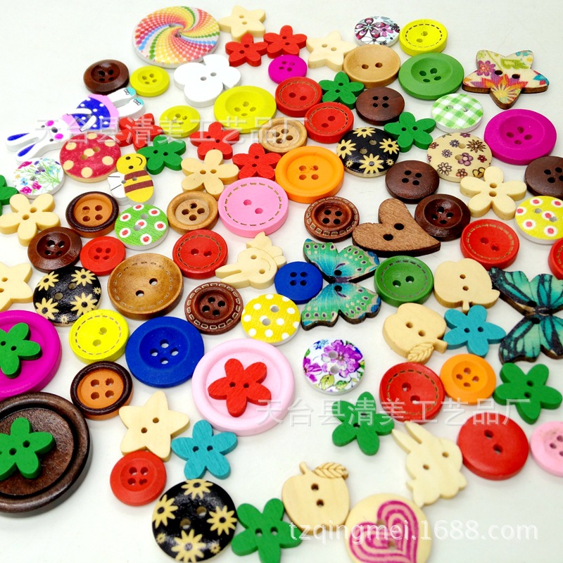 DIY hecho a mano mosaico botón multicolor mezclado serie 40G un paquete