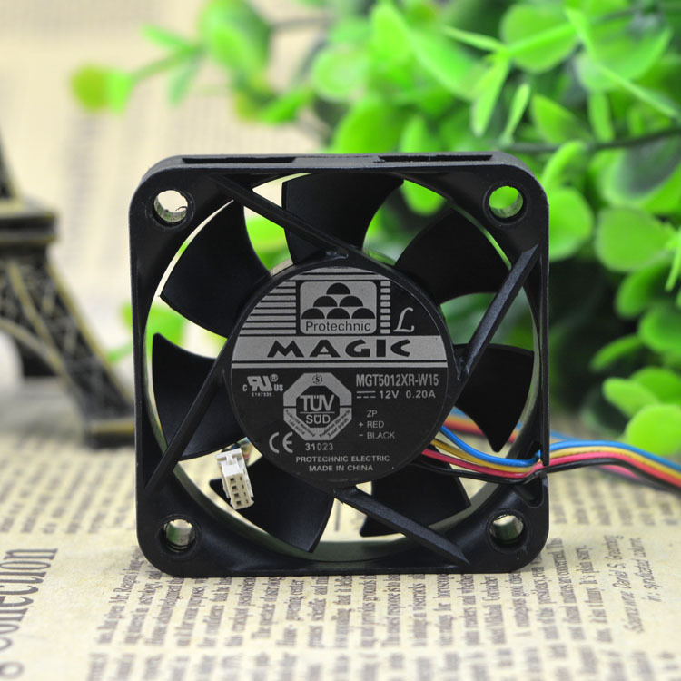 原装 MAGIC MGT5012XR-W15 12V 0.20A 5CM 5015 4线PWM风扇