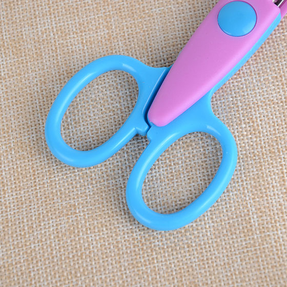 Qian Hong Stationery Children's Safety Lace Scissors Handmade Diy Album Photo 6 Cut Lace Pattern Shape