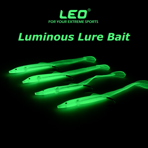 27534 LEO/LEO [Light-in-the-dark Lure Soft Bait] Fluorescent Luminous Lure Bait Fishing Gear Wholesale