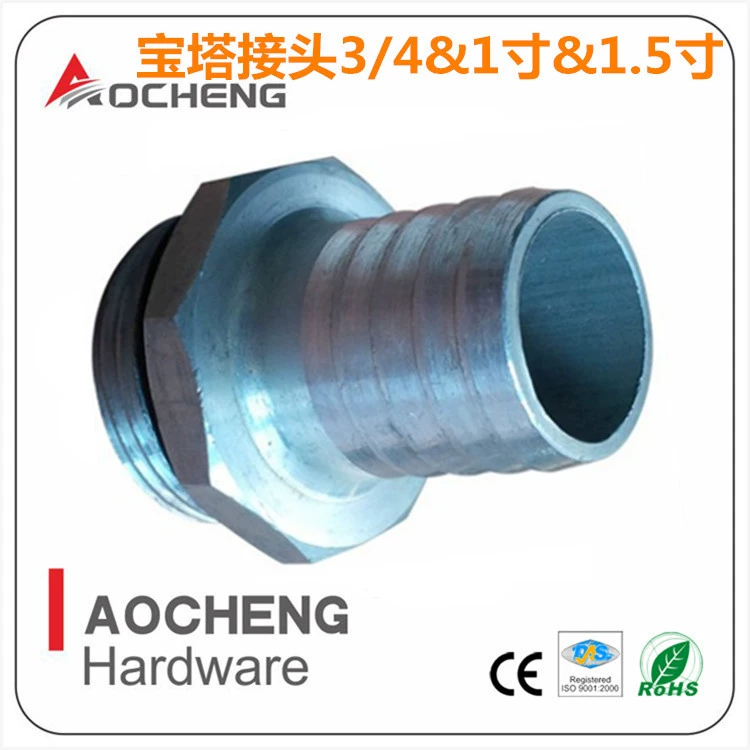 Aocheng 1-дюймовый внешний провод из меди/алюминиевого сплава, соединитель для пагоды с уплотнительным кольцом, редуктор для маслозаправочной трубы, медно-алюминиевое стойкое соединение