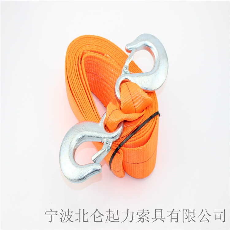 厂家直销汽车拖车带 涤纶拖车绳 3英寸8吨应急汽车牵引绳
