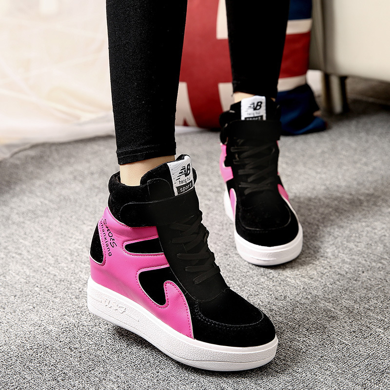 Fashionable invisible casual footwear with hidden heel with…