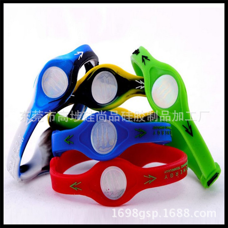 Pulsera de energía de silicona relleno de color cóncavo Pulsera de luz de la luna Buda cuentas anillo de silicona productos de silicona suministro de fábrica