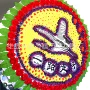 祭祀殡葬仿真折叠伞花圈