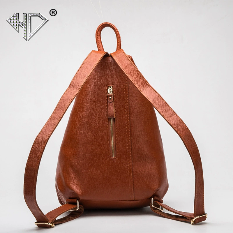 华大 Backpack, leather fashionable bag, cowhide