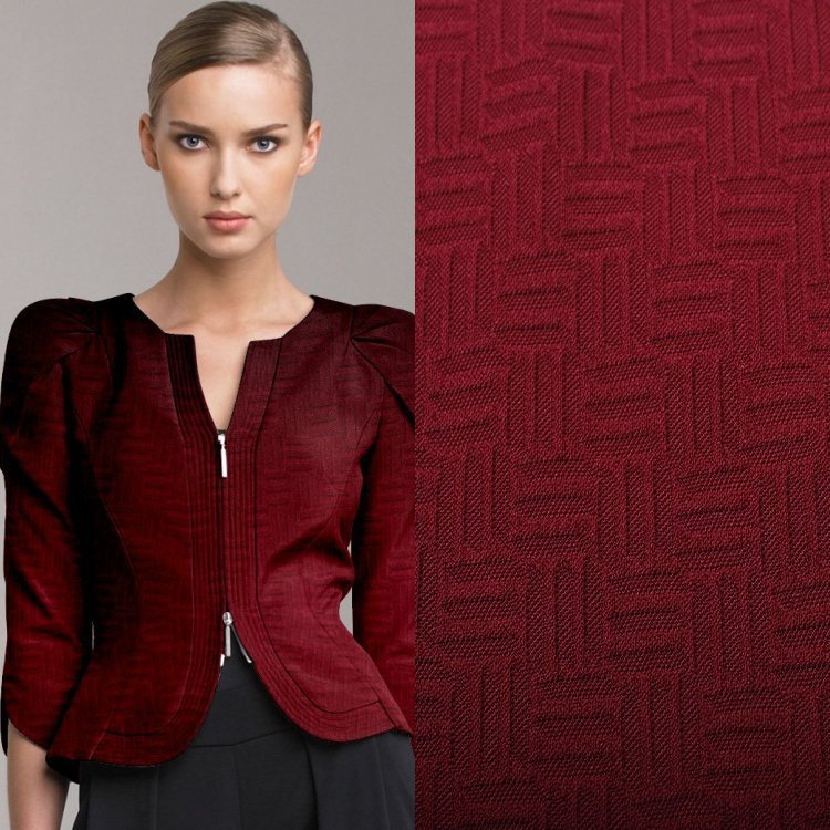 厂家提供提花几何花型不规格提花时尚提花女装面料弹力面料