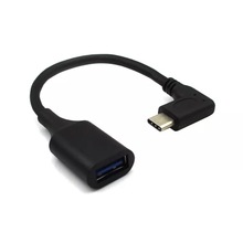 USB 3.1 Type C弯头OTG真正USB3.0线长20CM通用于手机平板电脑