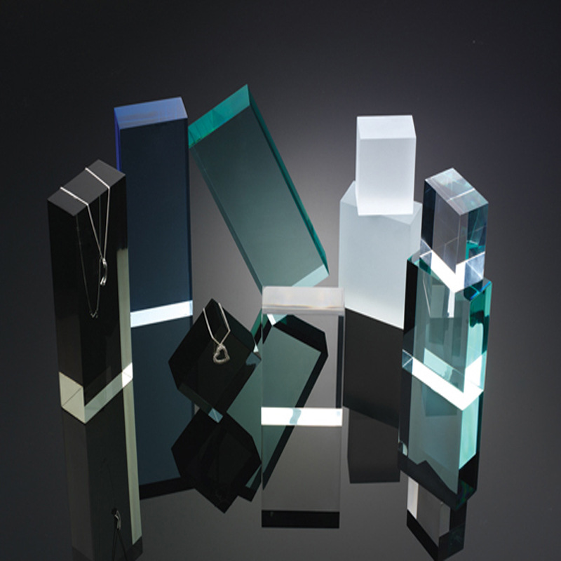 供应亚克力方柱各种规格形状圆柱透明水晶方条实心方砖有机长方体