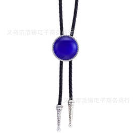 cosplay蓝宝石项坠波洛领带 动漫韩版项链潮 bolo tie 男女领绳