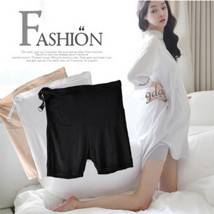 Pregnant women's clothing belly-supporting three-part leggings summer pregnant women's safety pants high waist pregnant women's shorts
