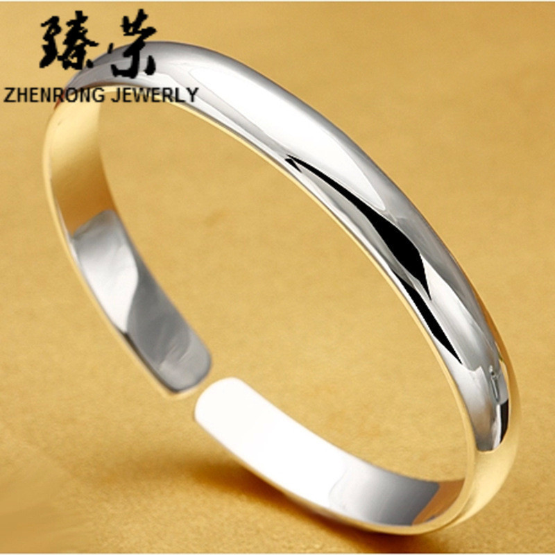 South Korea women's silver plated silver plated bracelet Europe and the United States wholesale environmental protection copper plating silver plated bracelet plus protection