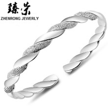 爱交织手镯 女 合金镀银 镯子 韩版 时尚流行饰品 淘宝 商城热卖