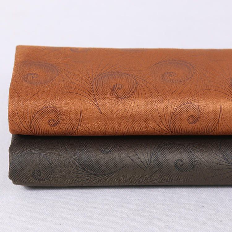 32针压花烫金麂皮绒 服装布料 秋冬男装外套面料 烫金布 厂家批发