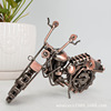Retro metal motorcycle, creative car model, accessory for living room, decorations, jewelry