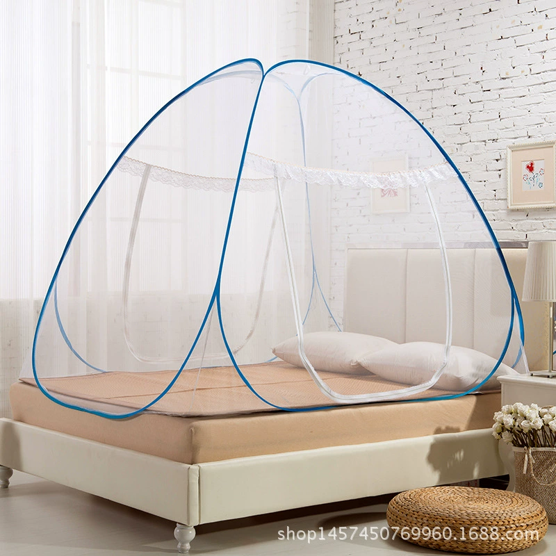 Прямая продажа юрты Москитная сетка без установки бездонная Складная одинарная двойная дверь Волшебная Москитная сетка