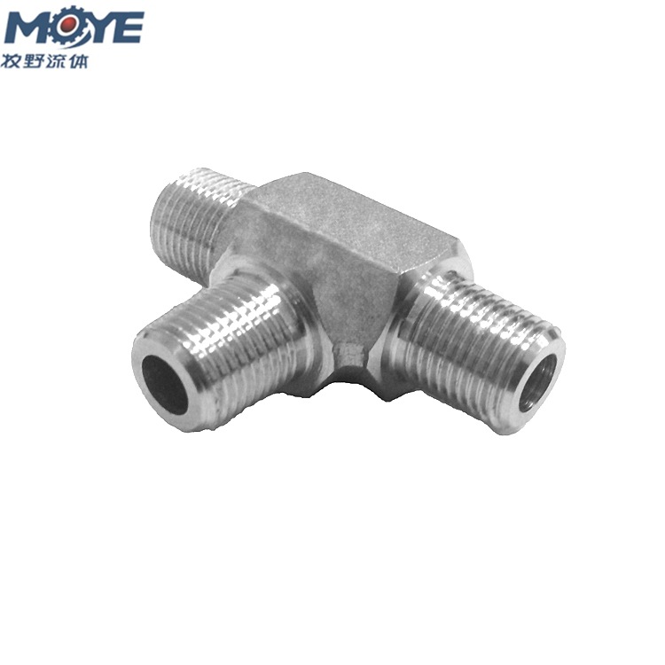 厂家供应不锈钢304内丝三通管工业抛光螺纹三通螺纹外丝接头