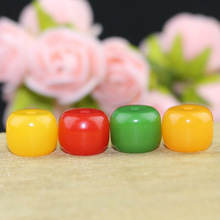 仿象牙老蜜蜡佛珠仿青金算盘珠桶珠隔珠念珠手串配件圆珠批发