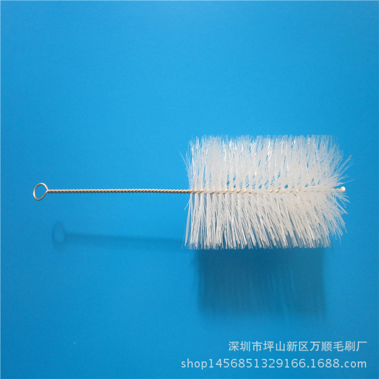 厂家批发尼龙清洁刷 管道刷  304不锈钢试管刷 小毛刷 茶壶清洁刷
