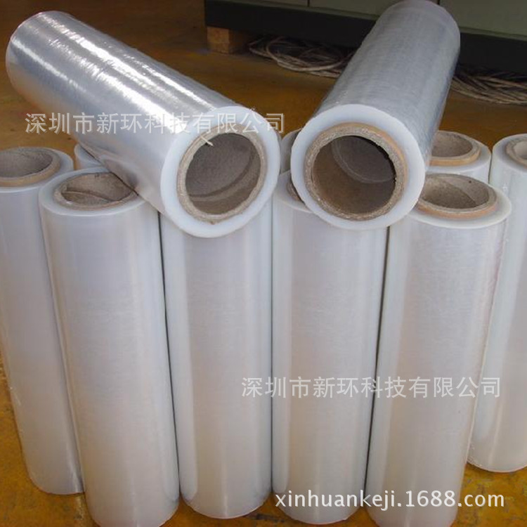 全新料PE膜 缠绕膜 拉伸膜 塑料膜 打包膜 3公斤净重带粘性