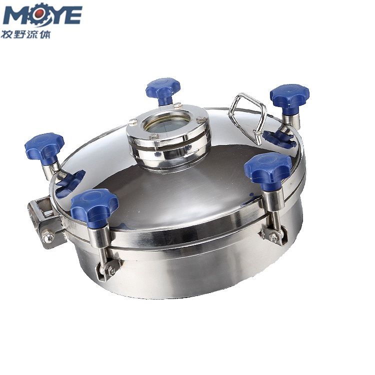 牧野厂家供应法兰式人孔 不锈钢304压力容器卫生级人孔