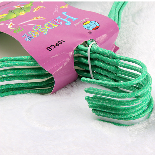 Manufacturer wholesale 42cm thick non-slip adult clothes hanger creative seamless household wire clothes drying rack strength factory