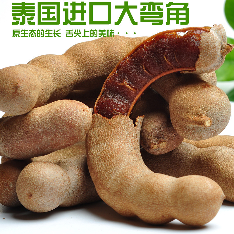 整箱18斤装甜角 大弯角 大直角 偏甜味 泰国甜角罗望子产地批发