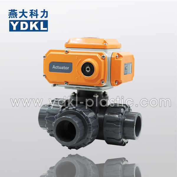 塑料三通阀 upvc三通活接球阀 DN25耐腐