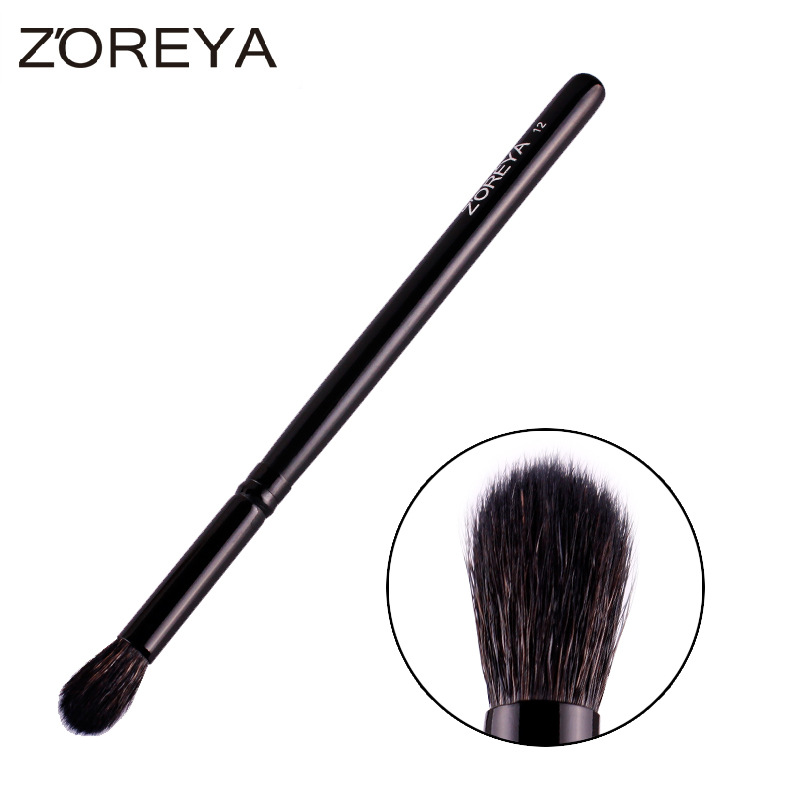 Zhuolya negro polvo suelto cepillo de maquillaje rubor rollo de pestañas sola herramienta de belleza cepillo de Fundación cepillo de sombra de ojos al por mayor