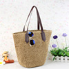 Brand straw beach one-shoulder bag for leisure, shoulder bag