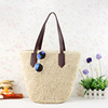 Brand straw beach one-shoulder bag for leisure, shoulder bag