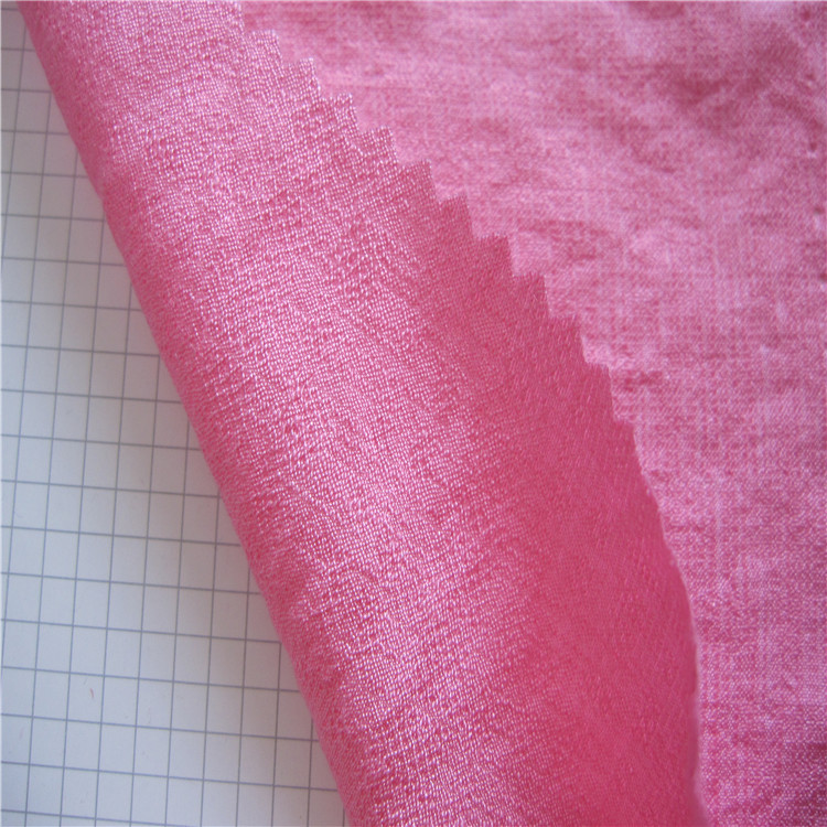 春夏新款时装面料 锦棉仿麻布 乱格仿麻面料  现货批发