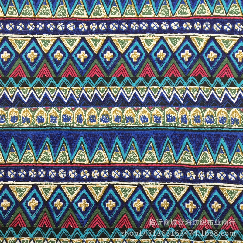 Профессиональная печать и крашение, лененная ткань, оптовая джутовая печать, художественная ткань в национальном стиле