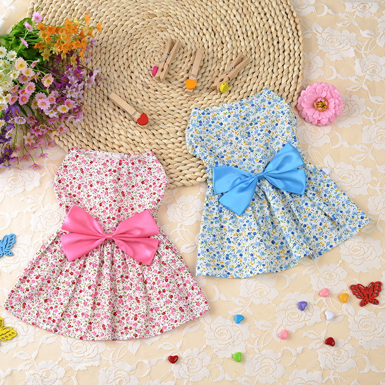 博美公主裙狗狗裙子猫咪小型犬幼犬宠物泰迪衣服夏天薄款夏季服装