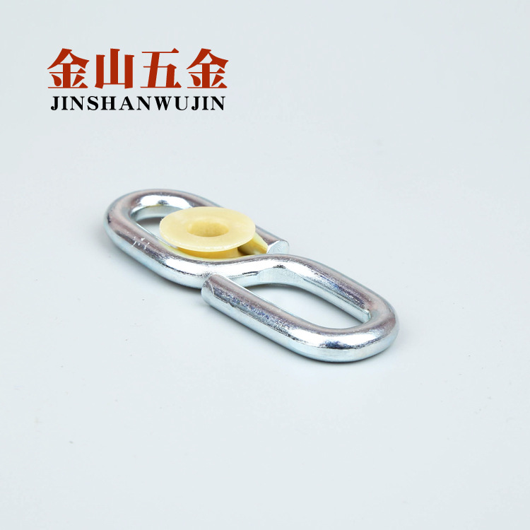 供应索具五金配件８字环 批发含尼龙圈八字环 电镀锌八字钩