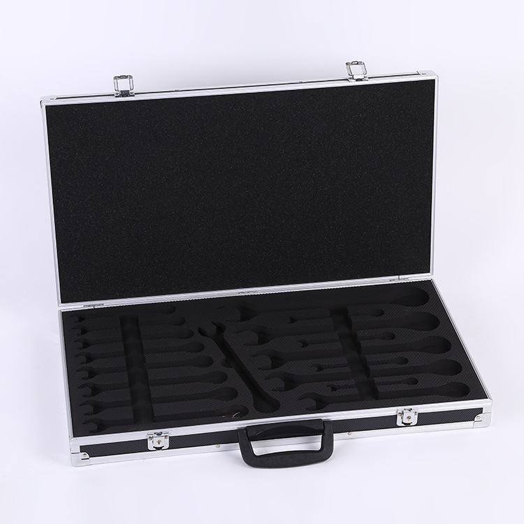 厂家供应18pc扳手工具箱 多功能仪器箱 手提工具套装箱