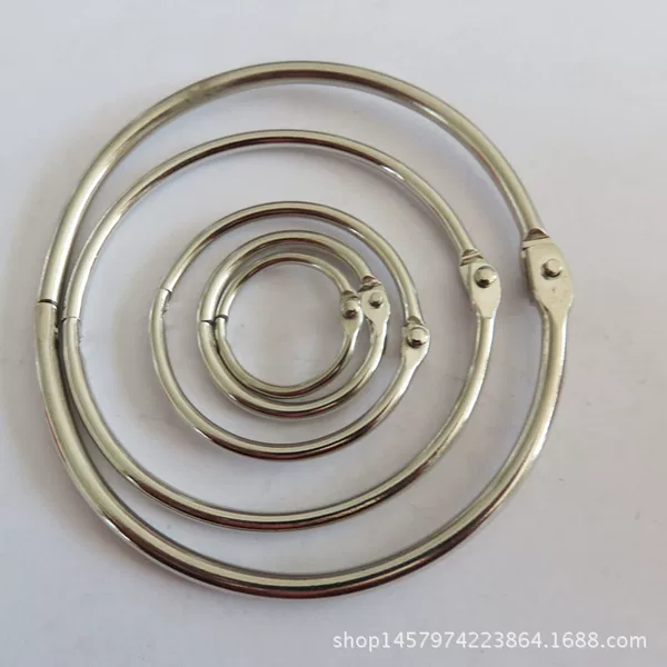Manufacturer's In-Stock Metal Book Rings, Binder Rings, Open Rings, Card Rings, Binder Clips, 14-80 Album Open Rings