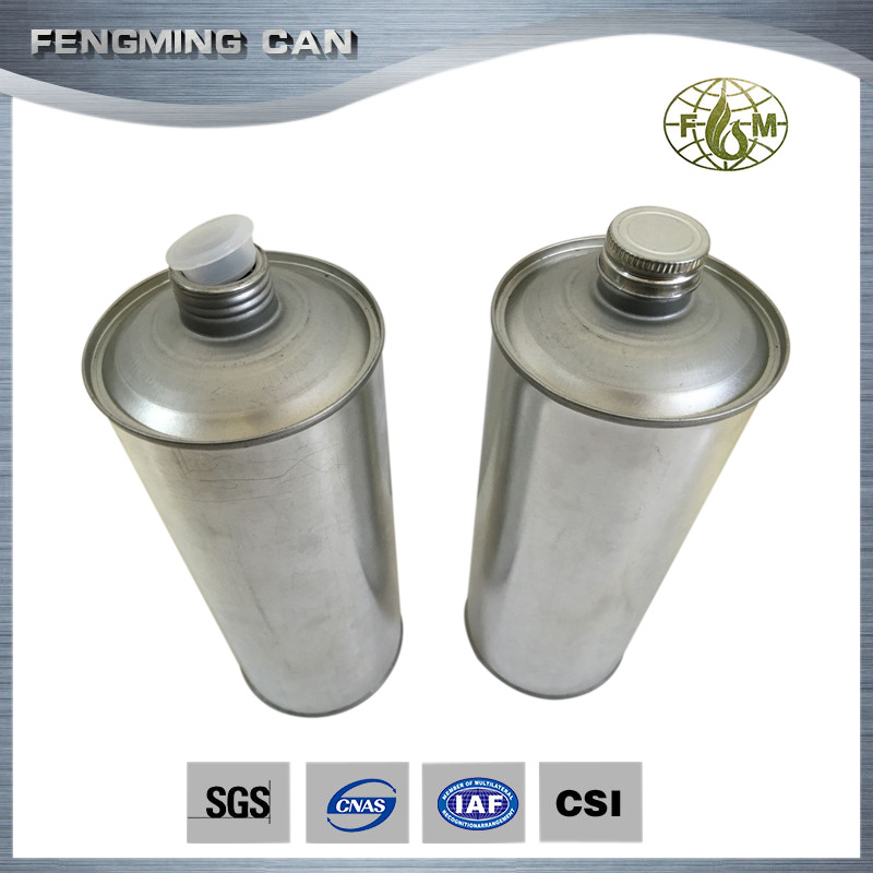 1L 清洗剂铁罐，机油罐，塑料内塞刹车油罐 批发