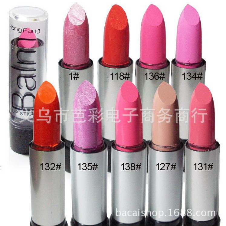 Hengfang lipstick H113 colorful waterproof 12 Color Balm Red nude lipstick 3.5G makeup wholesale direct sales Hengfang lipstick H113 colorful waterproof 12 Color Balm Red nude lipstick 3.5G makeup wholesale direct sales