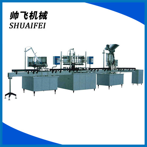 厂家推荐 含气瓶装饮料生产设备   矿泉水全自动液体灌装机