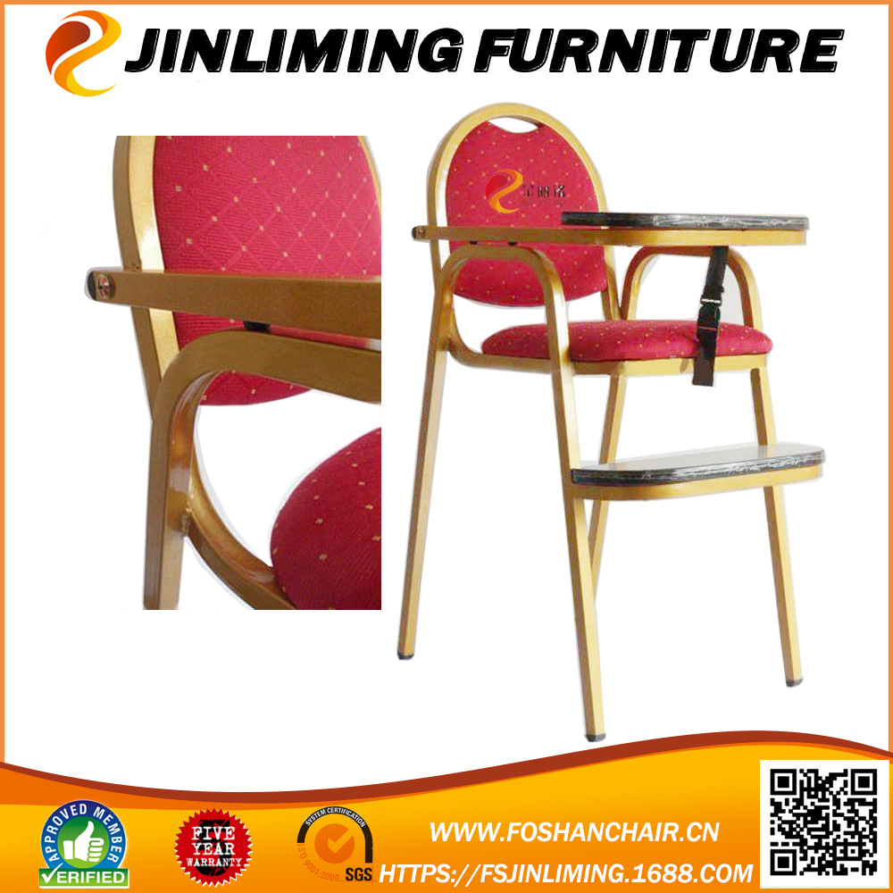 Jinliming fábrica de suministro de hotel Silla de comedor para niños BB silla respaldo Hotel niños de metal bebé Silla de comedor