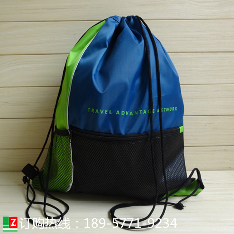 涤纶束口袋  户外手提双肩背包收纳旅游防水拉绳收口布袋