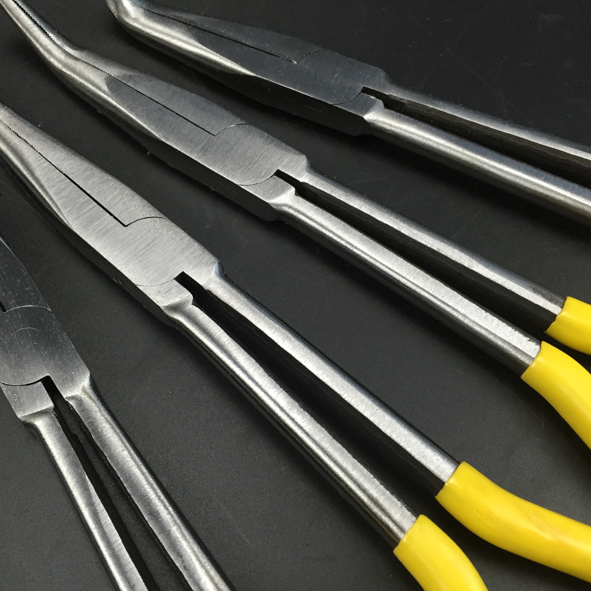 11 pulgadas de mango largo alicates puntiagudos 275mm alicates puntiagudos alicates curvados Alicates de punta larga O-tipo alicates curvados informe