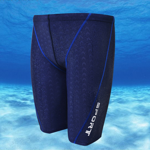 Banfi brand new imitation sharkskin mid-leg competition men's swimming trunks men's swimsuit boxer swimming trunks
