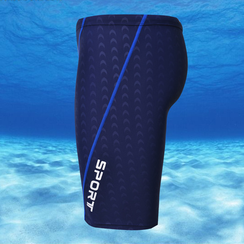 Banfi brand new imitation sharkskin mid-leg competition men's swimming trunks men's swimsuit boxer swimming trunks
