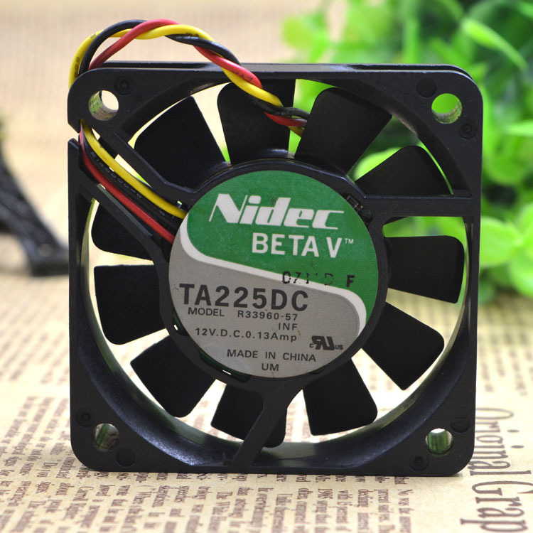 Nidec 6CM 12V 0.13A R33960-57 双滚珠服务器 静音机箱散热风扇