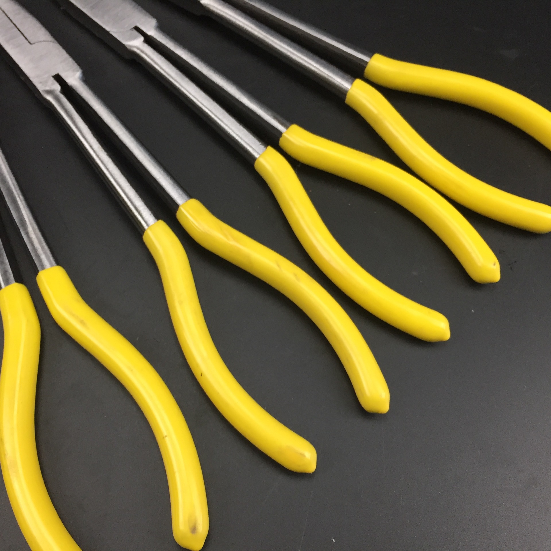 11 pulgadas de mango largo alicates puntiagudos 275mm alicates puntiagudos alicates curvados Alicates de punta larga O-tipo alicates curvados informe